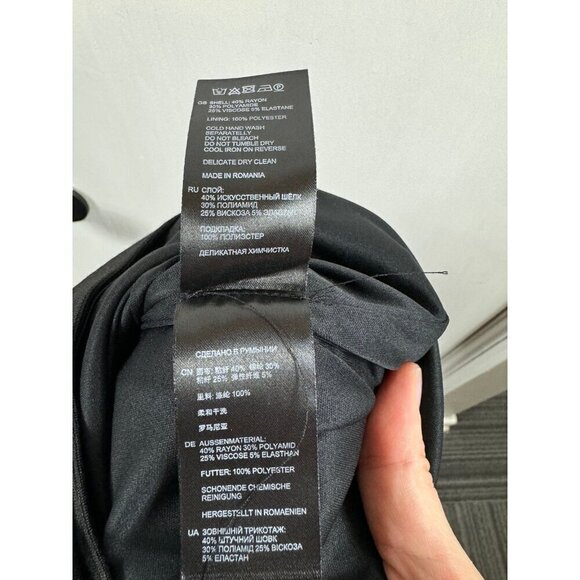 REISS Angelica sheer back dress bodycon cocktail LBD dress - Picture 11 of 11